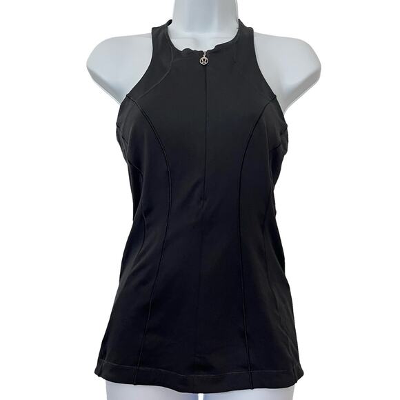 Lululemon Womens Velo Vixen Raceback Athletic Tank Top Size 4 Black Cycling Gym - Picture 1 of 7